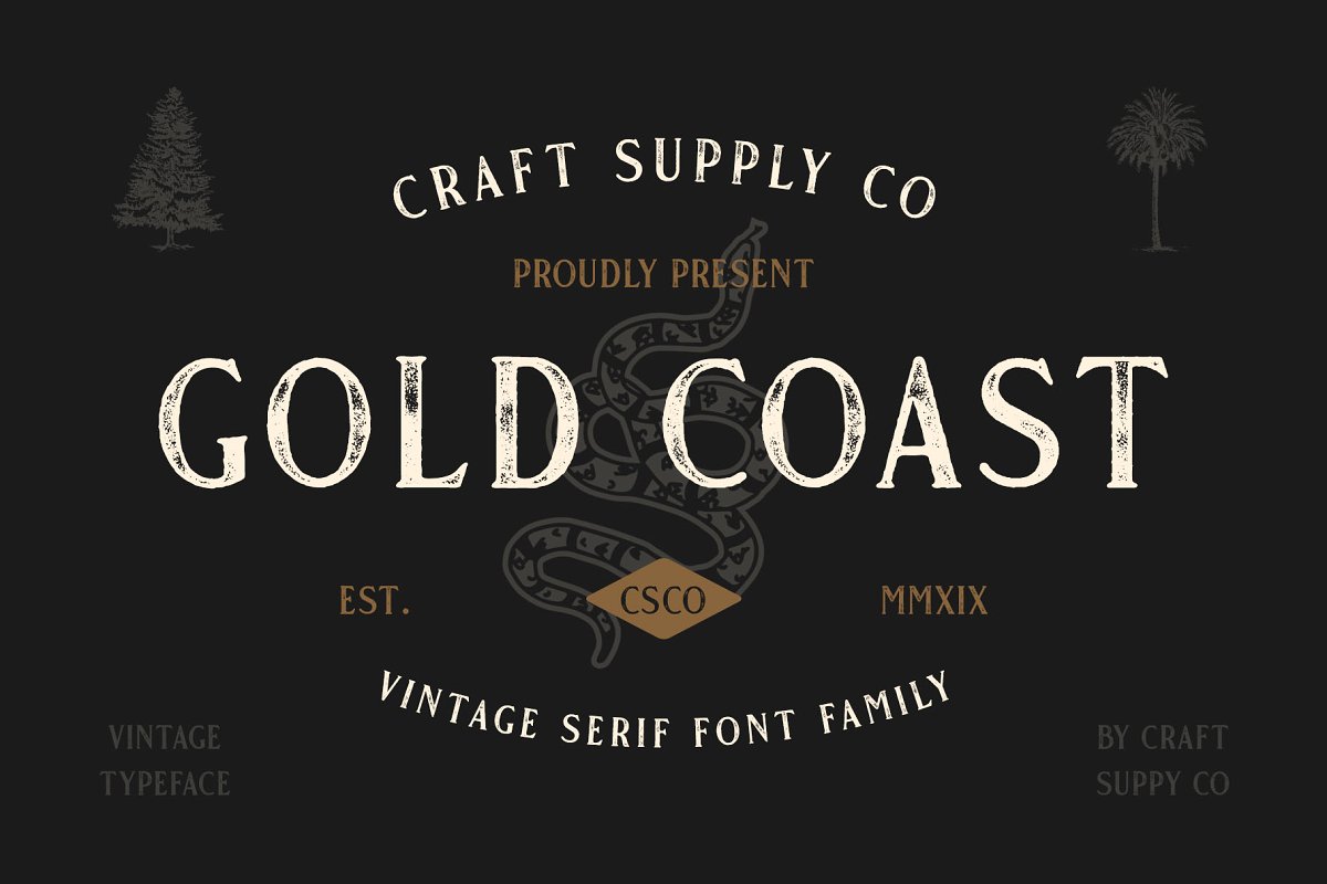 Шрифт Gold Coast